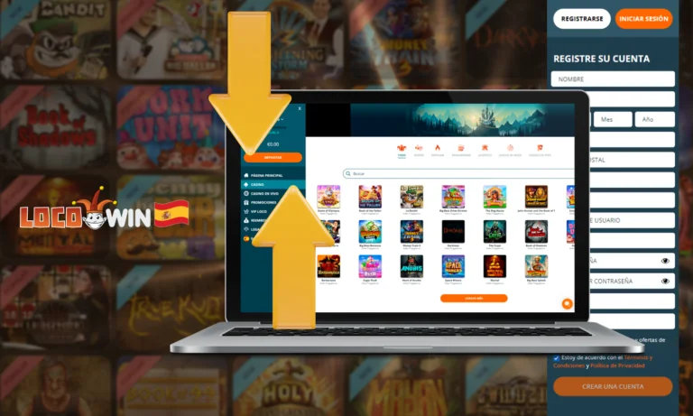 Pasos para empezar a jugar en Locowin Casino